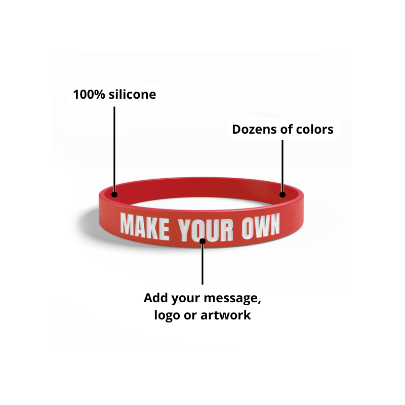 Debossed Silicone Wristbands